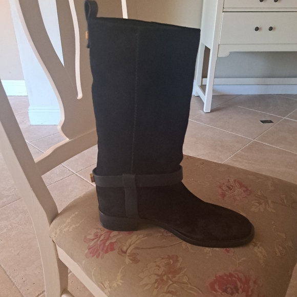 Stuart Weitzman Black Suede boots sz8 Like New gorgeous boot - Picture 6 of 12